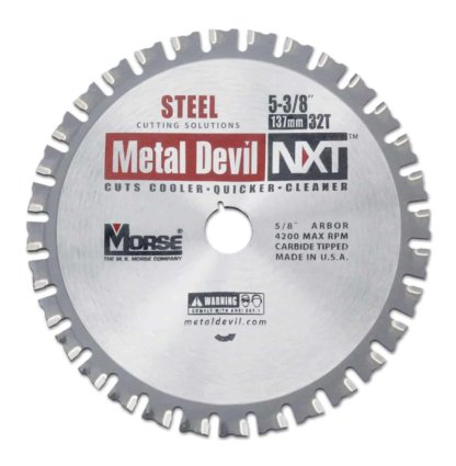 MK Morse 101332 NXT Stainless Steel Circular Saw Blade, 5-3/8-Inch Diameter, 5/8-Inch Arbor, 32 Teeth