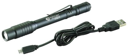 Streamlight 66134 Stylus Pro USB Rechargeable Penlight with Holster and Black/White LED