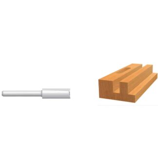 Bosch 85180 - 1/4 In. Double Flute Straight Bit