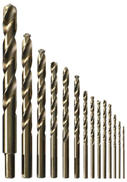 14 pc. Cobalt Metal Drill Bit Set