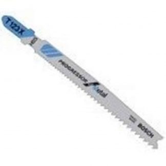 Bosch T123X3 - 3 piece 4 In. 10-24 TPI Metal Cutting T-Shank Jig Saw Blade
