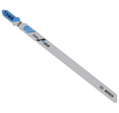 Bosch T318B - 5 piece 5-1/4 In. 14 TPI Metal Cutting T-Shank Jig Saw Blades