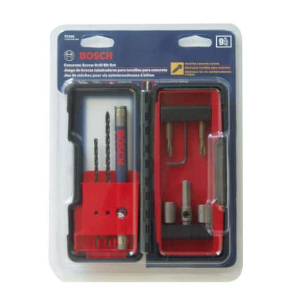 Bosch TC900 - 9 Piece Concrete Screw Drill Set