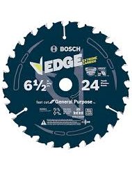 Bosch DCB624 6-1/2 In. 24 Tooth Edge Circular Saw Blade for General Purpose