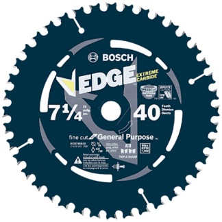 Bosch DCB740 7-1/4 In. 40 Tooth Edge Circular Saw Blades for Fine Finish