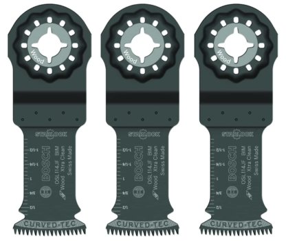 Bosch OSL114JF-3 Starlock Bi-Metal Extra Clean Plunge Cut Blade (3 Pack), 1-1/4"