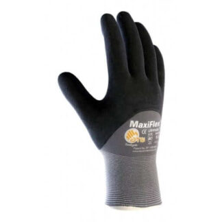 MaxiFlex Ultimate 34-875 Seamless Knit Nylon/Lycra Glove with Nitrile Coated Micro-Foam Grip on Palm, Fingers and Knuckles, Pack of 12
