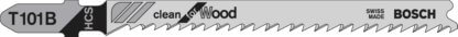 Bosch T101B100 - 100 piece 4 In. 10 TPI Wood Cutting T-Shank Jig Saw Blades