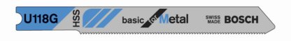 Bosch U118B3 - 3 piece 3-1/8 In. 11-14 TPI Metal Cutting U-Shank Jig Saw Blades