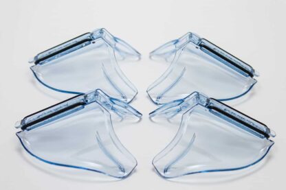 B26 Clear Safety Glasses Side Shields for Small to Medium Glasses (2 Pack)