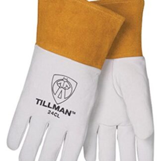 John Tillman 24CM Premium Top Grain  Welder's Glove w/ 4 In. Cuff, Straight Thumb, and Kevlar Thread, Medium