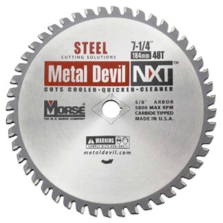 Morse 7 1/4X5/8   METAL DEVIL NXT   CIRCULAR  SAW BLADE
