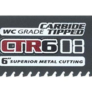 Morse 6"   8T   CARBIDE TIPPED   RECIPROCATING   SAW BLADES