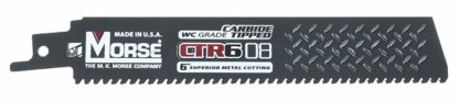 Morse 6"   8T   CARBIDE TIPPED   RECIPROCATING   SAW BLADES