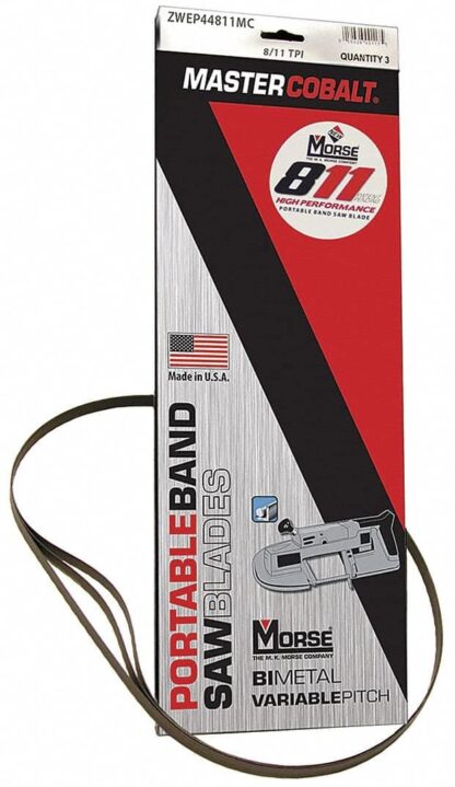 Morse 1/2X 28 13/16 8/11 BI-METAL PORTABAND BLADE (3/PKG)..