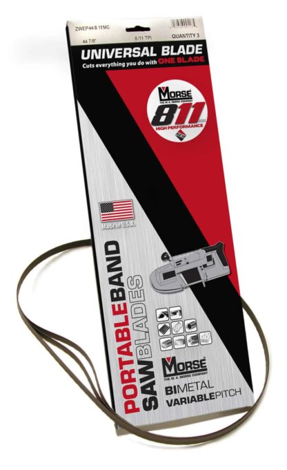 Morse 1/2X44 7/8   8/11   M42  BI-METAL   PORTABAND  BLADES   (3/PKG)
