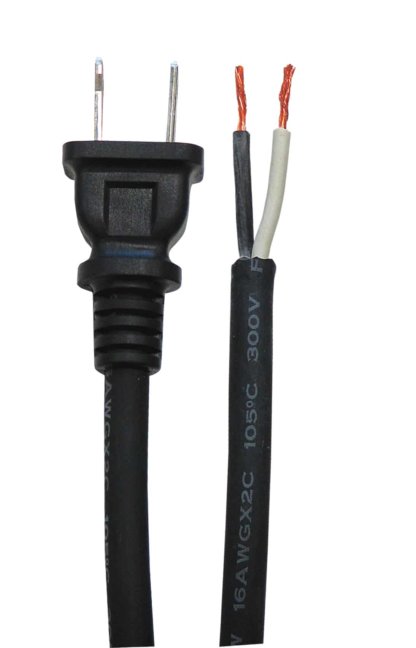 9' 14/2 SJOW Black Ext Cord