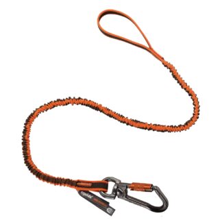 SquidsÂ® 3109F(x) Dbl-Locking Single Carabiner Tool Lanyard with Swivel - 25lbs